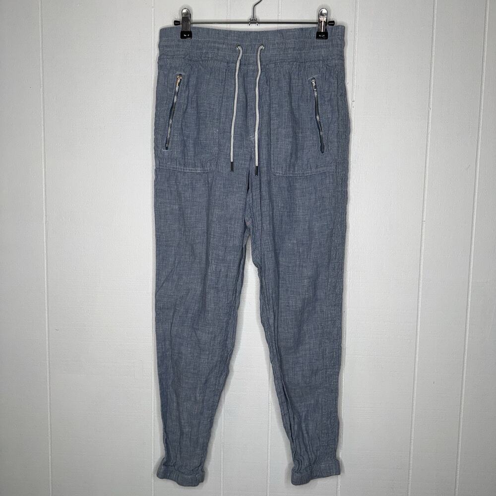 Athleta Women’s Cabo Linen Jogger Pants Blue Size 4